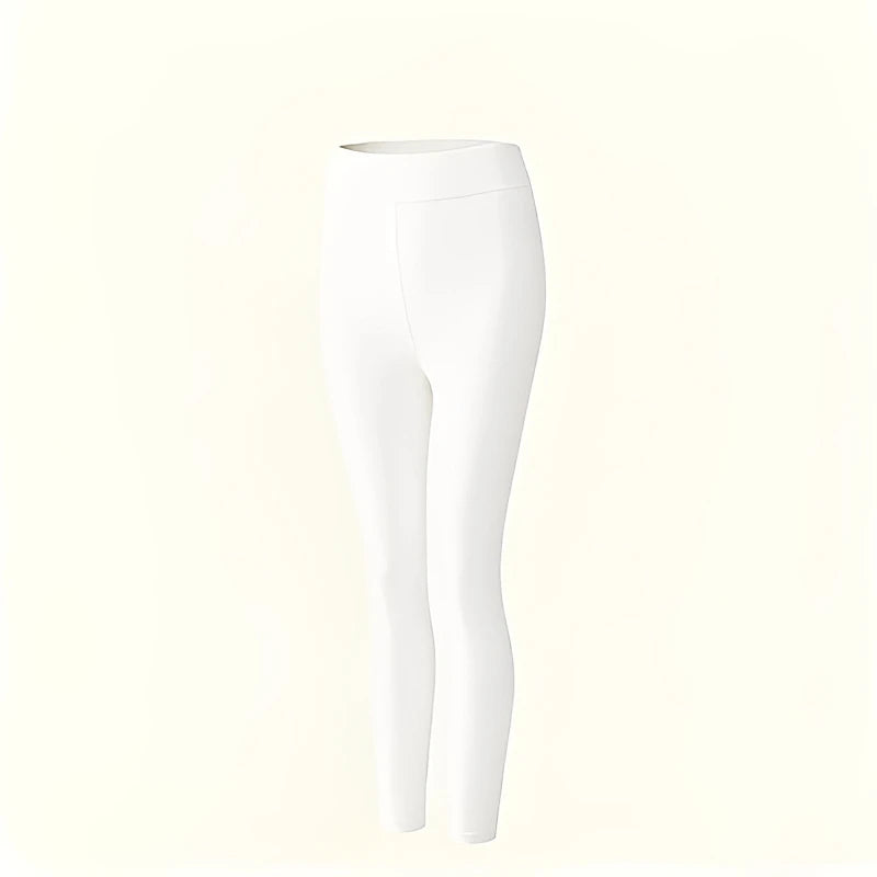 Winter Seamless Fleece Warm Leggings Female casual warm top Ladies Thermal Underwear 2pcs Set Slim Thin  Sports Fitness Leggings - Matrix-studios.com