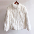 Fancy Rani Natural Rabbit Fur Coat Women Winter Jacket Real Leather And Fur Women's Clothing Female Outerwears With 2024 - Matrix Studios