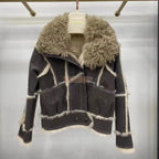 Real Rex Rabbit Fur Coats With Genuine Sheepskin Leather Wholeskin Natural Rabbit Fur Jacket Outwear Luxury Women Winter New - Matrix Studios