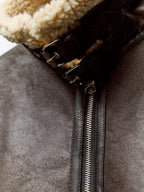 Ailegogo Autumn Winter Women Warm Loose Faux Lamb Fur Short Coat Streetwear Female Retro Zipper Spliced Coat Outwear - Matrix Studios