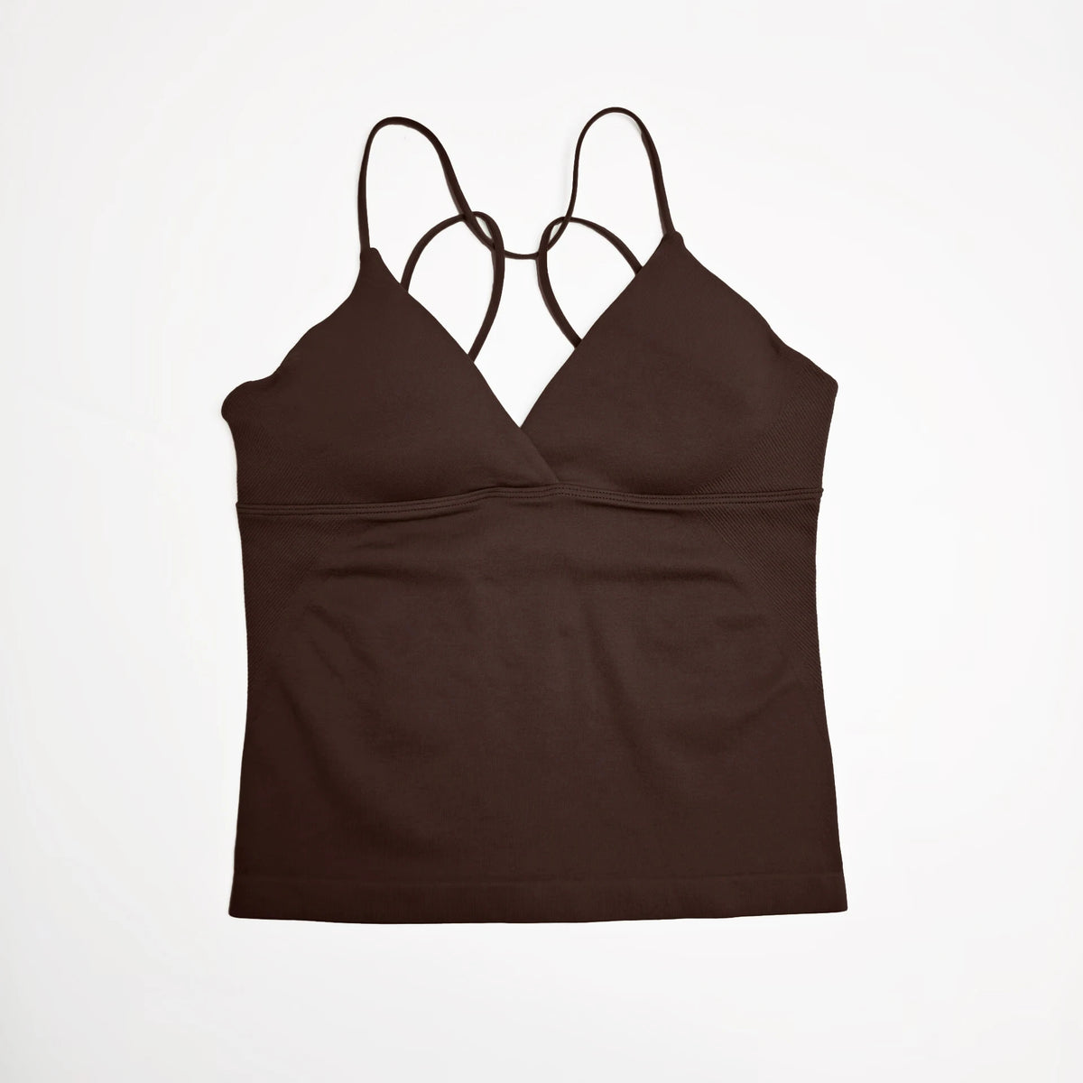 NCLAGEN Vision Twist Front Longline Top Women's Seamless Thin Straps Yoga Gym Workout Vest Running Tank Tops Fitness Clothing - Matrix-studios.com