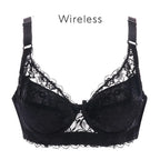 Women's Sexy Lace Wireless Push Up Bra Sexy Wire Free Bras For Women Plus Size 75-105 B C D Thin Cup Bralette Lingerie Intimates - Matrix Studios
