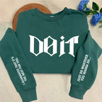 Do It Crewneck Sweatshirt Women Men Pink Kpop Fan Merch SKZ Sweatshirts Pullover Long Sleeve Hoodies Streewear Woman Clothing - Matrix Studios