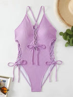 Printed Flower Tankini Set  Girl Swimwear Adjustable Strap Vest Bra Female Flower Shorts Bikini Drawstring Women Beach Set - Matrix-studios.com