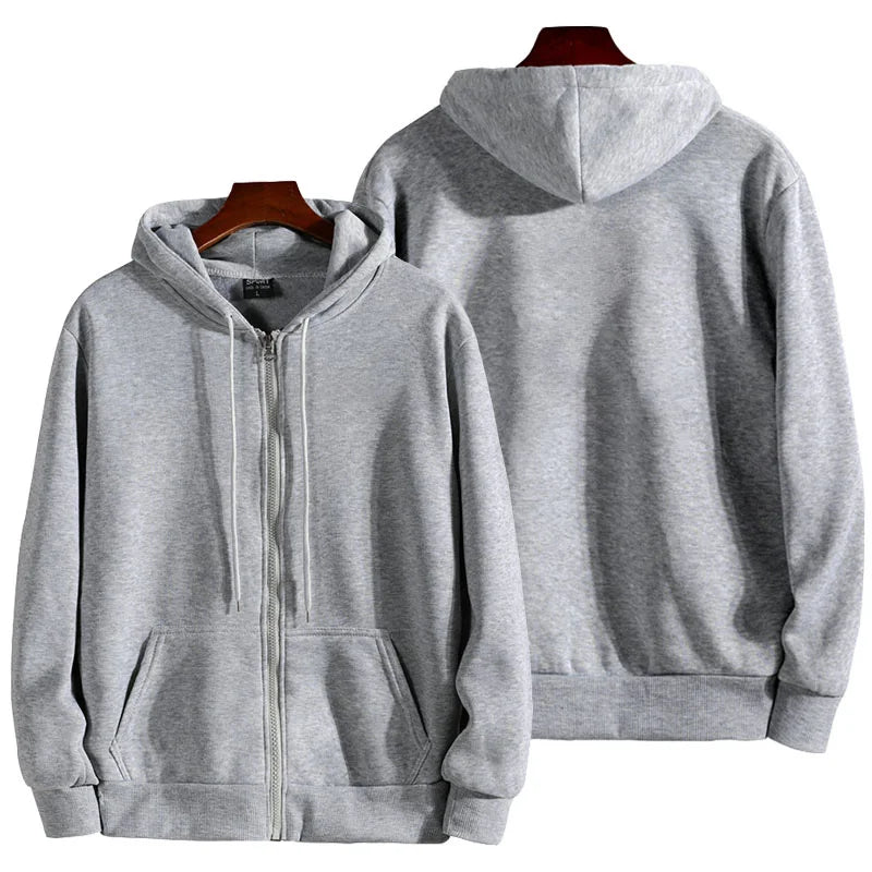 2025 New Fashion Zipper Hoodies Women/Men Fashion Long Sleeve Hooded Sweatshirt Casual Autumn Winter Sportwear Solid Clothes - Matrix Studios