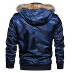 Men's Winter Outdoor Casual Thick Fleece Down Parkas Fur Coat Oversize Plus Velvet Brand Keep Warm Padded Oversized Jacket - Matrix Studios