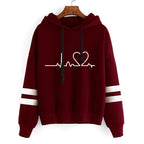 Womens Tracksuit Casual Stripe Versatile Sweatshirt Black Sweatpants Loose Print High Quality Outfits Single Piece Hoodies Pants - Matrix-studios.com