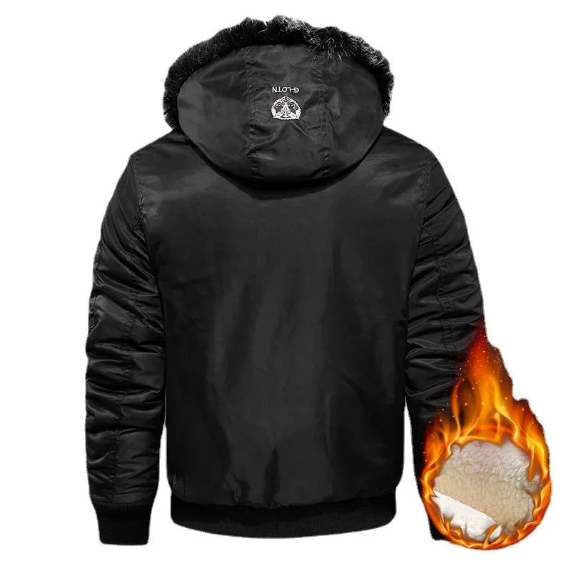 New Male Outwear Casual Winter Coats Good Quality Men Slim Fit Jackets Men Winter Hooded Down Jackets Fleece Parkas Warm Coats 4 - Matrix Studios