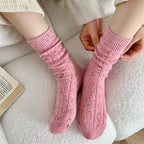 Women's Socks Winter New Novelty Fashion Japanese Style Casual Crew Socks Warm Striped Autumn Simple Wool Socks For Girls Trendy - Matrix Studios