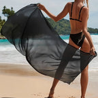 Womens Long&Short Sarong Swimsuit Coverups Summer Beach Bikini Wrap Sheer Short Skirt Scarf for Swimwear Cover-ups - Matrix Studios