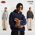 ZODF Trendy 2025 Winter Man Solid Fleece Boxy Hoodies Unisex 350gsm Double Head Zipper Hooded Sweatshirts Coat HY1122 - Matrix Studios