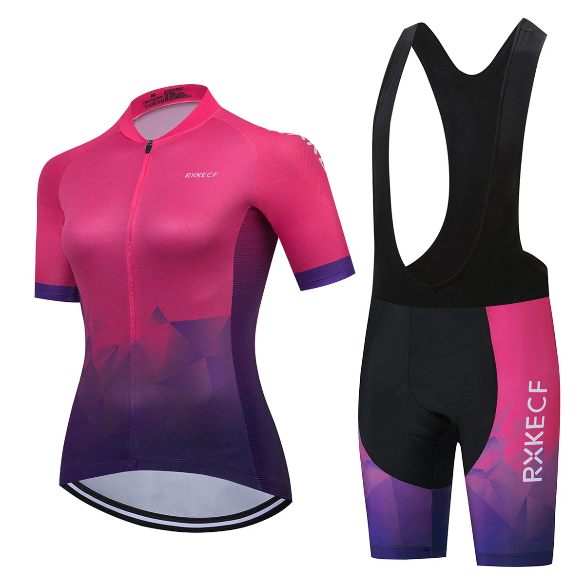 RXKECF Pro 2023 Woman Short Sleeve Cycling Jersey Set Sports Outfit Bike Clothing Kit Mtb Maillot Cyclist Bicycle Clothes - Matrix-studios.com