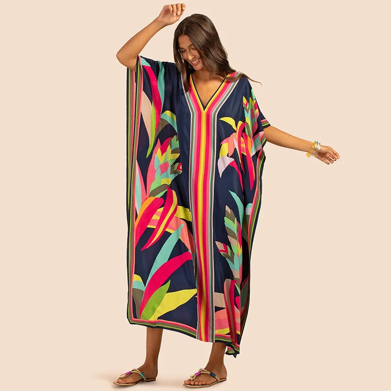 Beach Outfits for Women Cover-ups Swimsuit Bathing Suit Maxi Dress Summer Clothe Plus Size Swimwears - Matrix Studios