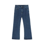 Men High Street Hip Hop Casual Small Flare Denim Jeans Pant Male Japan Korea Style Streetwear Vintage Denim Trousers Pant - Matrix Studios