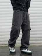 Y2k New Baggy Jeans Male Hip Hop Harajuku Trousers Wide Leg Denim Pants Men's Jeans Streetwear Korean Oversize Cargo Pants - Matrix Studios
