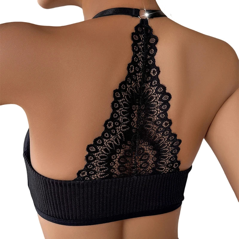 Sexy Women Underwear Backless Ribbed Bras Female Brassiere Breathable Camisole New Fashion Lingerie Solid Wireless Ladies Bras - Matrix Studios