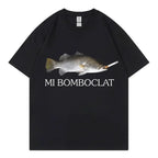 Funny Bomboclat Fish Meme T-shirt High Street Fashion Trend Y2k Short Sleeve T-shirts Women Harajuku Vintage Style T Shirts - Matrix-studios.com