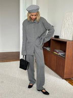 Bornladies Autumn Winter New Knit Cardigan Pants Set Loose Two Piece Casual Sweater Suit Women Thick Warm Soft Knitted Outfit - Matrix-studios.com