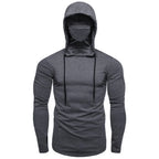 New Embroidery Turtleneck Sweatshirt For Men Japanese Ninja Hoodies Autumn Hip Hop Fleece Pocket Streetwear Oversized Y2K Hoody - Matrix Studios