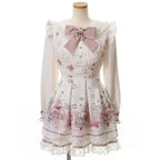 Y2k Japanese Kawaii Two-Piece Sets Long Sleeve Top + Short Skirt Sweet Women Casual Cute Print Bow Patchwork 2025 New Arrival - Matrix-studios.com