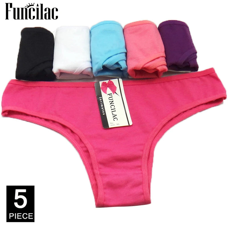 Women's cotton panties Girl Briefs Ms. cotton underwear bikini underwear sexy Ladies Briefs Free shipping 5 Pcs/set - Matrix Studios