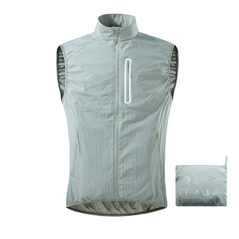 JNLN Men's Women's Fishing Vest Summer Mountaineering Camping Hiking Running Vests Waterproof Self-Storage Sleeveless Jacket - Matrix Studios