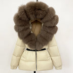 OFTBUY Winter Clothing Puffer Jacket Women Real Fox Fur Hooded Thick Warm 90% White Duck Down Coat Female Parkas Waterproof - Matrix Studios