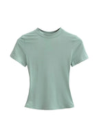 2025 New High Quality Casual T shirt Sexy Slim Short Sleeves Fashion Trend Solid Women Clothing y2k Tops - Matrix-studios.com
