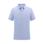 100% Cotton Classic Uniform Work Men And Women Golf Polo Shirts Custom Print Design Brand Text Tops Button Down Lapel Shirt - Matrix-studios.com