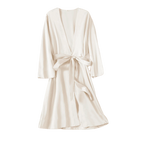 Satin Robe Female Intimate Lingerie Sleepwear Silky Bridal Wedding Gift Casual Kimono Bathrobe Gown Nightgown Sexy Nightwear - Matrix-studios.com