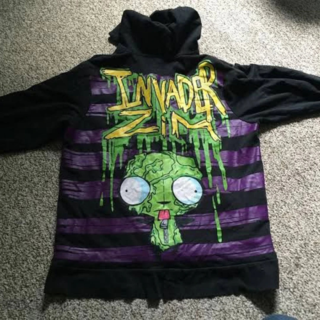 Fashion Y2K style Sweatshirt Hoodie Gothic design Street Sweatshirt Hoodie Emo Girls' Gothic Punk Cool Sweatshirt Hoodie 2000s - Matrix Studios