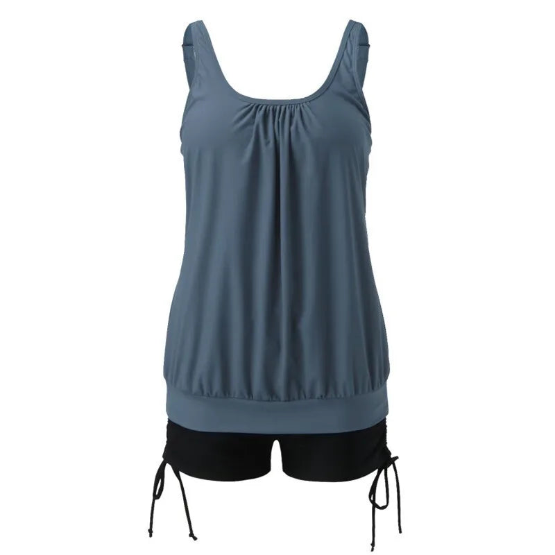 5XL Plus Size Tankini Sets for Women Two Piece Swimsuits High Waist Sexy Bikini Bathing Suit Beach Swimwear - Matrix-studios.com