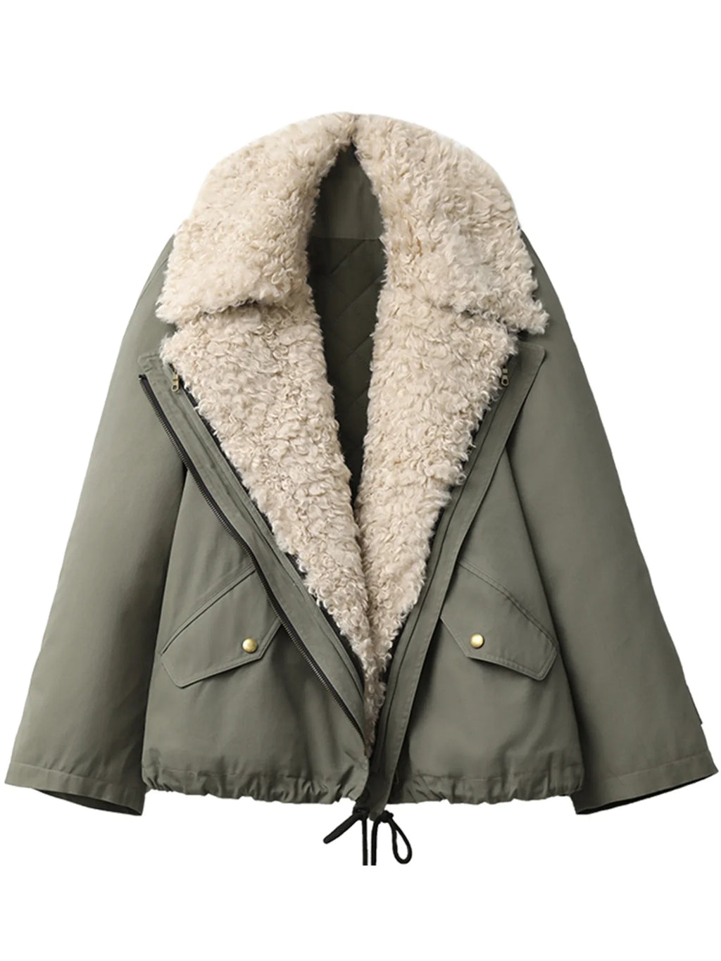 CHIC VEN Women Coats Streetwear Loose Casual New Retro Motorcycle Cotton Jacket Thick Warm Female Overcoat Autumn Winter 2026 - Matrix-studios.com