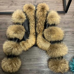 Fur Bomber Ladies New Fashion Jacket Crocdile Sheep Leather With Natural Fur 3573 - Matrix Studios