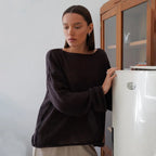 Talenza Hollow Knitted Sweater Pullover Women's Solid See-through O-Neck Long Sleeve Knitted T-Shirt Loose Casual Pullover 2026 - Matrix Studios