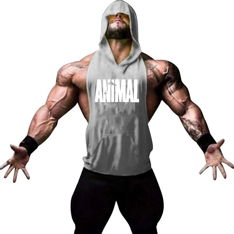 Men's Vest Sleeveless Sweatshirt Gym Top Men Man Sleeveless Shirt Bodybuilding Fitness Clothing T-shirt Singlets Singlet Clothes - Matrix Studios