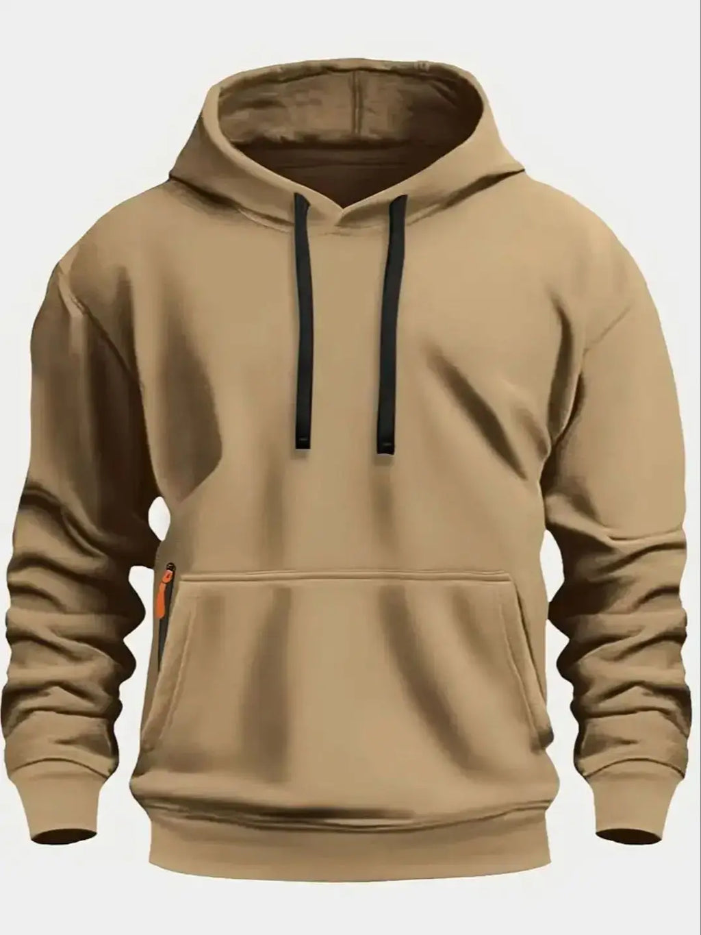 Fall/Winter New Arrival Men's Fleece Hoodie High Quality Solid Color Hooded Sweatshirt Male Fashionable Street Style Sweatshirt - Matrix Studios