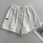 2026 Women's Comfortable Loose Wide-legged Drawstring A Pants Slim Waist Slim Fit Casual Home Versatile Sports Shorts New - Matrix Studios