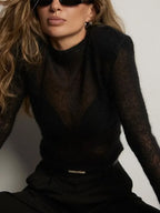 Women Elegant Soft Women Knited Pullover Sweater Lady Casual Crew Neck Long Sleeve Sweaters 2024 Spring Autumn Female Outwear - Matrix Studios