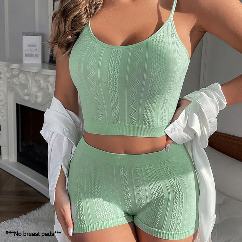 Spring Summer Langerie Sets Sexy Underwears Women Micro Underwear Solid Color Wearing Outside Women's Bra and Panties Sets Below - Matrix-studios.com