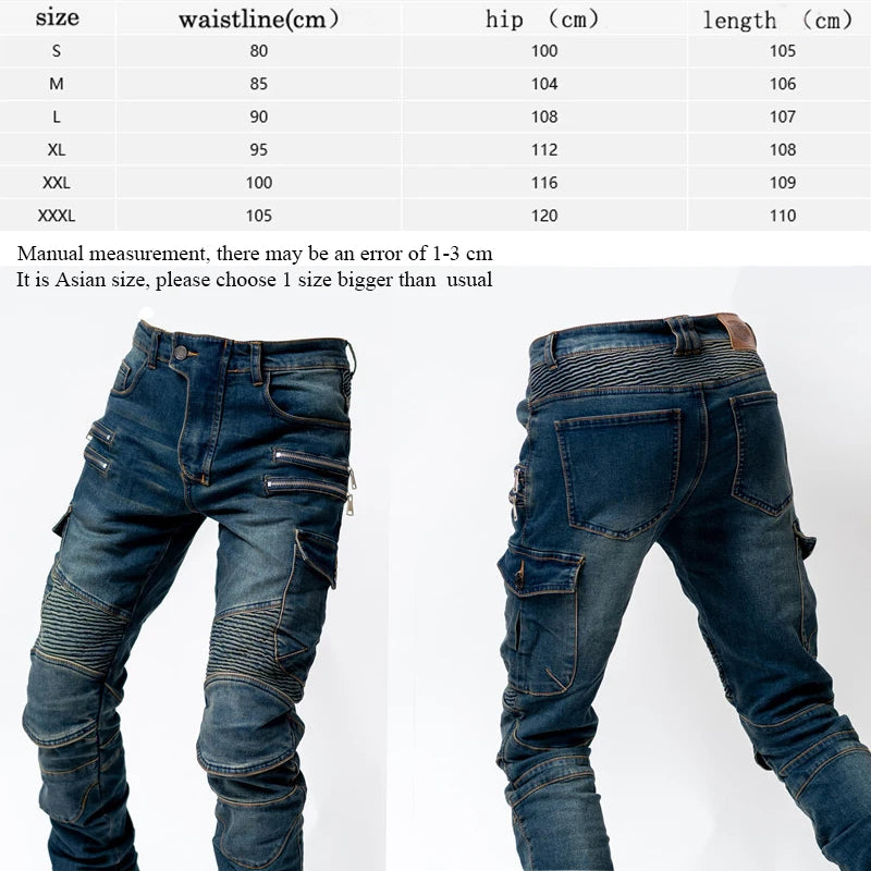 New Autumn Men Pants Casual Tactical Jeans Male Multiple Pockets Cargo Pant Casual Straight Dimem Jeans Trousers Plus Size S-4Xl - Matrix Studios