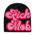 Y2K Letter Knitted Winter Autumn Beanie Cap Men Women Kanye Beanies Gorras Hombre Top Warm Skiing Hat Ear Hats Hip Hop Skullcap - Matrix-studios.com