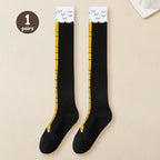 1/2/5/10 Pairs Women Knee High Socks Trendy Cartoon Funny Chicken Claw Socks Fitness Sport Casual Slim Leg Long Tube Socks Women - Matrix Studios