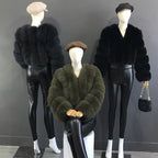 High Quality Fur Coat Women 100% Real Fox Fur Jacket Women's Fall/Winter Luxury Short Natural Fox Fur Coat Leather Jacket - Matrix Studios