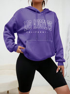 Los Angeles Art Letter Design Women Hoodies American Style Casual Hoody Autumn Hip Hop Female Hoodie Casual Fleece Clothing - Matrix Studios