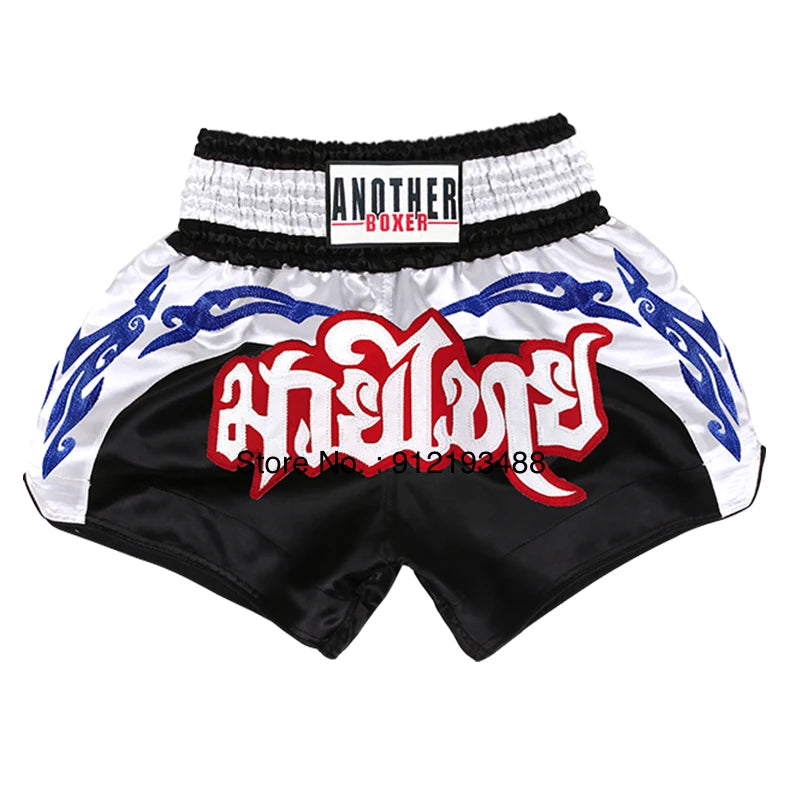 Muay Thai Shorts 2024 New Boxing Shorts Women Men Child Embroidery Kickboxing Training Pants Sanda Martial Arts Fight Equipment - Matrix Studios