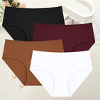 4Pcs/Set Comfort Cotton Panties Women High Waist Briefs Seamless Underwear Breathable Underpants Plus Size Panty S-2XL Intimates - Matrix Studios