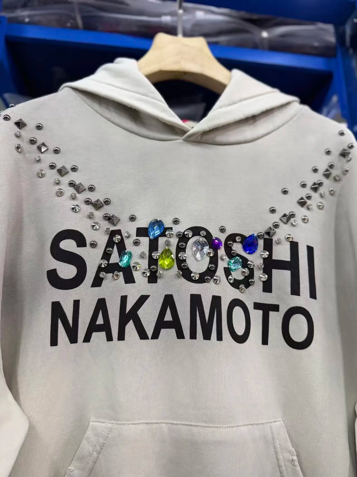 26fw SATOSHI NAKAMOTO NECKLACE Hoodie Men Women High Quality Heavy Fabric Hooded Pullover - Matrix-studios.com