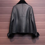 Autumn 2026 Winter New Fur One Leather Jacket Women's Overcoat Thicke Warm Leather Parka Coat Spliced Fashion Slim Fur Jacket - Matrix Studios