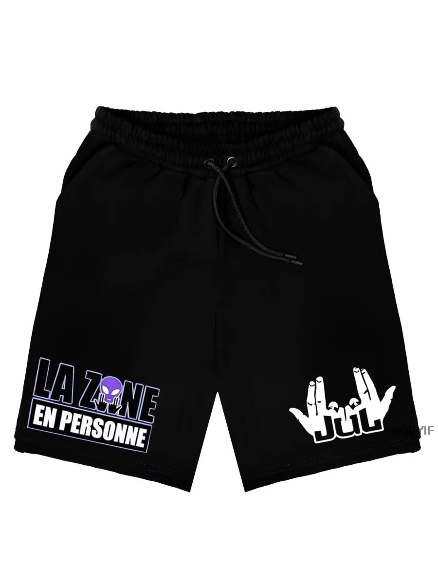 France Rapper Jul Shorts For Men Women Summer Casual Breathable Cotton Beach Comfortable  sweatpants short